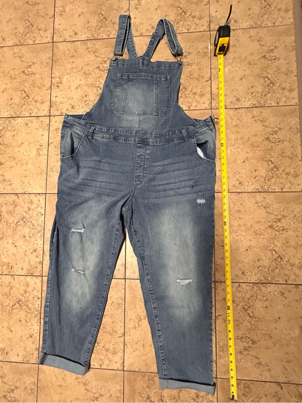 Wallflower Plus Size Denim Overalls - 3X - Picture 4 of 9